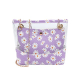 Autumn Daisy Transparent Bucket Bag Chain Strap Shoulder Bag