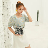 Autumn Daisy Transparent Bucket Bag Chain Strap Shoulder Bag
