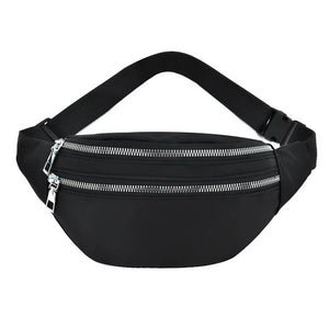 Unisex Geometric Waist Bag Pink Fanny Pack Laser Chest Phone Pouch