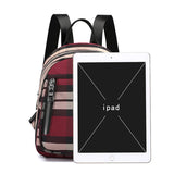 Women's Waterproof Anti-theft Shoulder Bag Student Backpack Plaid