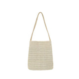 Women's Straw Bag Casual Woven Single Shoulder Bucket Bag