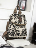 2020 British Style Linen Backpack Retro Canvas Bag