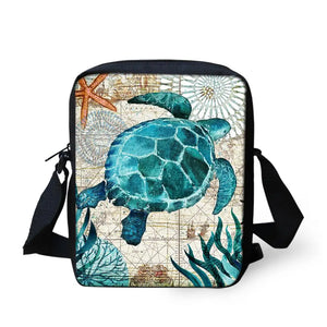 3D Sea Turtle Mini Messenger Bag Women Casual Crossbody Bag