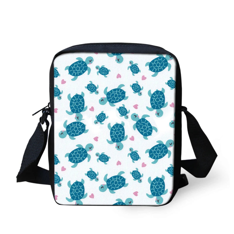 3D Sea Turtle Mini Messenger Bag Women Casual Crossbody Bag