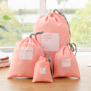 4Pcs/lot Travel Clothes Classified Organizers Packing Bags Luggage Bag