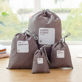 4Pcs/lot Travel Clothes Classified Organizers Packing Bags Luggage Bag
