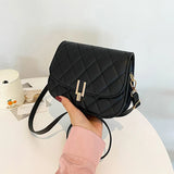 Diamond Lattice Women Bag Crossbody Shoulder Handbag Retro PU Leather