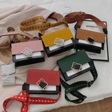 Autumn Small Leather Bag Women Messenger Bag Broadband One-shoulder Bag
