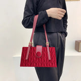 Autumn Winter Faux Fur Shoulder Bag for Women Thread Handbags Solid Pouch