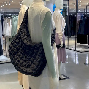Autumn Winter Cloud Fold Big Bag Casual Personality Lightweight Dumpling Bag