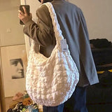Autumn Winter Cloud Fold Big Bag Casual Personality Lightweight Dumpling Bag