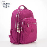 Waterproof Nylon Backpack Men Women School Bag