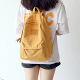 Solid Women Shoulder Bag School Bag For Teenage Girl