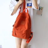 Solid Women Shoulder Bag School Bag For Teenage Girl