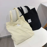 Corduroy Shoulder Bag Casual Tote Female Handbag #LAHXZ-200