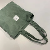 Corduroy Shoulder Bag Casual Tote Female Handbag #LAHXZ-200
