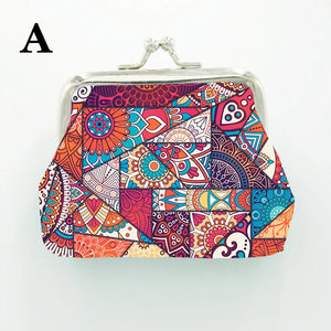 Bohemia Women Wallet Vintage National Wind Hasp Mini Bag Lady Purses Clutch