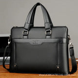 Men's Leather Briefcase Laptop Messenger Bag