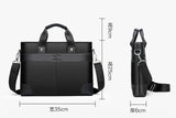 Men's Leather Briefcase Laptop Messenger Bag