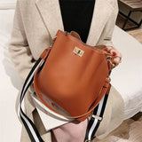 Women PU Leather Handbag Shoulder messenger Bag Ladies Large capacity