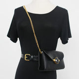 Stone Grain PU Leather Fanny Pack Large Size Waist Belt Phone Bag
