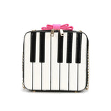 Piano Keys Crossbody Handbag with Chain Strap