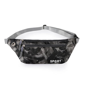 Camouflage Print Man Waist Pack Bag Outdoor Running Travel Fanny Pack