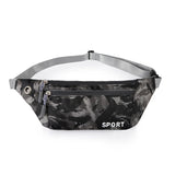 Camouflage Print Man Waist Pack Bag Outdoor Running Travel Fanny Pack