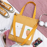 Canvas Student Tuition Bag Female Casual Shoulder Crossbody Bag
