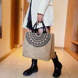 Canvas Beach Tote Bag Large Shoulder Handbag