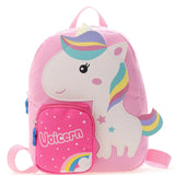 Giraffe Kids School Bags Cartoon Canvas Backpack for Boys Girls