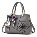 Casual High Crossbody Messenger Bags for Women Ladies Rose Bow Shoulder Bag