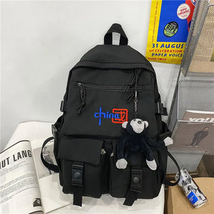 Chinese Style Backpack Schoolbag for Laptop