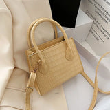 Crocodile Pattern PU Leather Crossbody Bags For Women Chain Female Shoulder Hand