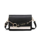 Crossbody Shoulder Bags Pu Leather Women's Bag Panelled Flap Handbag