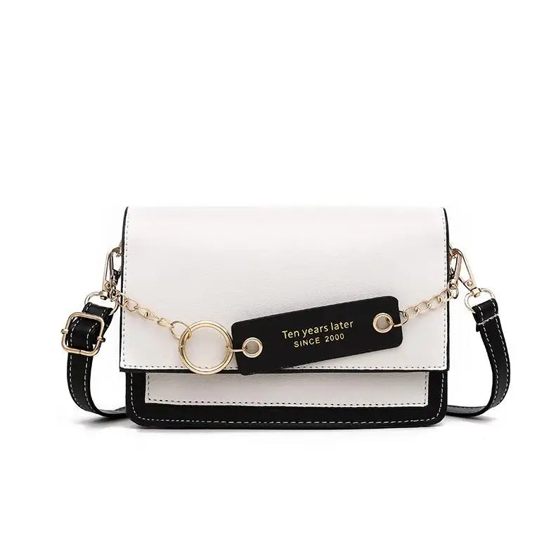 Crossbody Shoulder Bags Pu Leather Women's Bag Panelled Flap Handbag