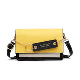 Crossbody Shoulder Bags Pu Leather Women's Bag Panelled Flap Handbag