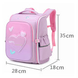 Girls School Bags Pink Princess Backpack Flower Kids Bookbags
