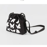 Retro Street Luminous Printing Butterfly Shoulder Messenger Bag