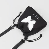 Retro Street Luminous Printing Butterfly Shoulder Messenger Bag