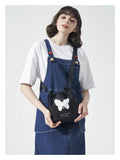 Retro Street Luminous Printing Butterfly Shoulder Messenger Bag