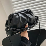Cloud Underarm Shoulder Bag Clutch Chains Purse Totes Handbag