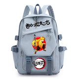 Demon Slayer Boy School Bag Children Backpack Canvas Travel Bag