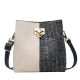 Canvas Bag Women Bucket Bag Ladies Shoulder Large Capacity Handbag