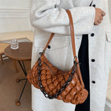 Small Chain PU Leather Shoulder Bag Winter Handbag Women