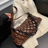 Small Chain PU Leather Shoulder Bag Winter Handbag Women