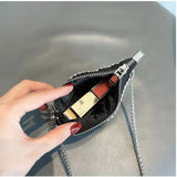 Diamonds Evening Clutch Bag Women Pillow Small Totes Handbag