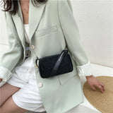 Diamonds High Women Handbag Soft Pu Leather Shoulder Bags