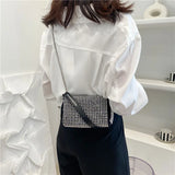 Diamonds High Women Handbag Soft Pu Leather Shoulder Bags