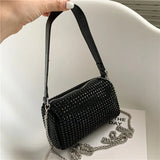 Diamonds High Women Handbag Soft Pu Leather Shoulder Bags